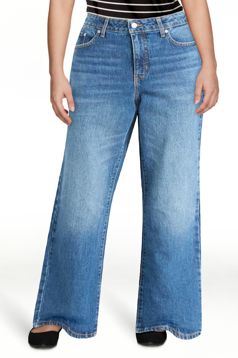 Free Assembly Women's Mid Rise Full Length Bootcut Jeans, 32" Inseam, Sizes 0-20 | Walmart (US)