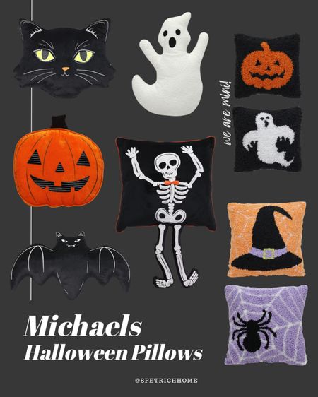 Spook-tacular Halloween pillows coming your way! Check out these festive pillows from Michaels all on sale now! 👻 🦇 🎃 
#fall #ghost #skeleton #pumpkin #bat

#LTKsalealert #LTKSeasonal #LTKHalloween