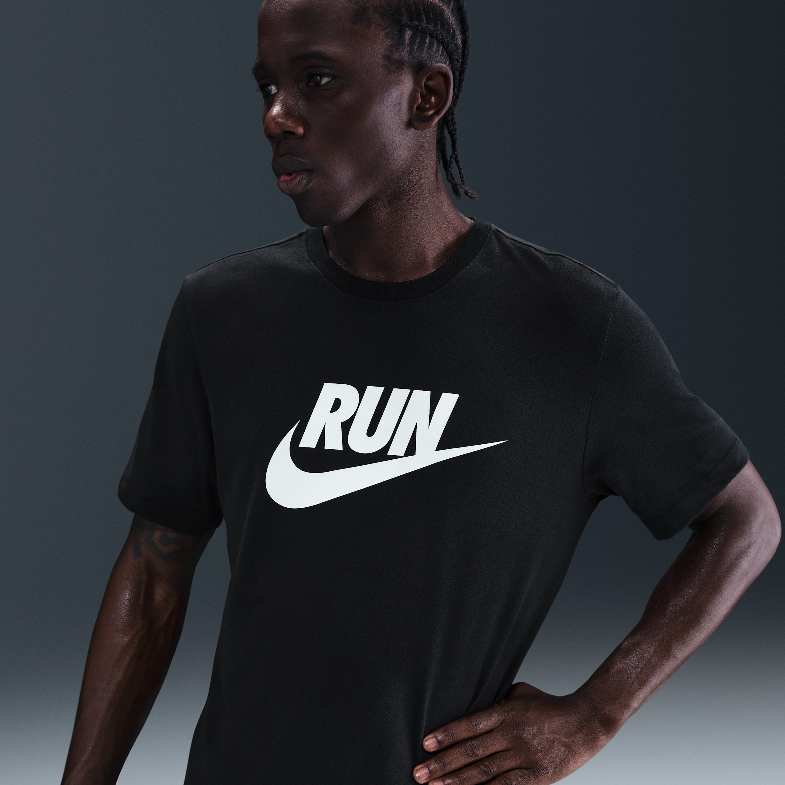 Nike Men's Dri-FIT Running T-Shirt in Black | IH4238-010 | Nike (US)