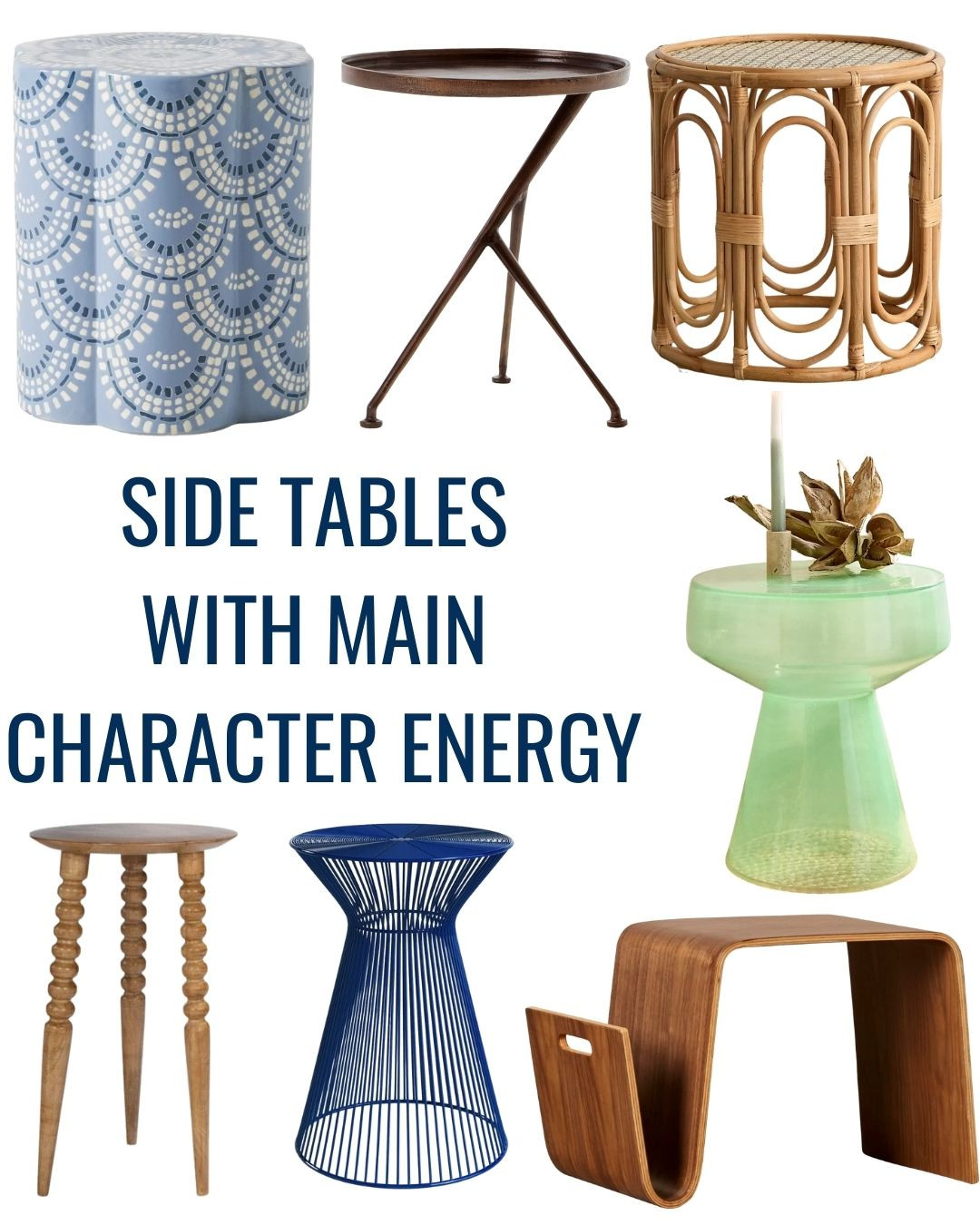 Whether you live in a studio apartment, dorm, or tiny home, a great side table does it all—holds your coffee, sneaks in storage, and elevates your décor. These picks bring together the best of every style: modern glass tables, bohemian rattan accents, industrial metals, and bold ceramics. Think of them as functional art pieces that fit into any corner and instantly upgrade your living room or bedroom. 

 #LTKHome