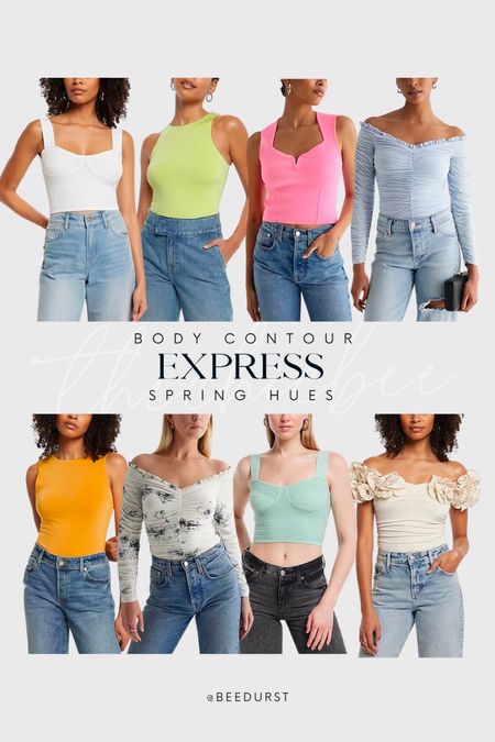 Express Body Contour Line, spring outfits, spring colors, festival outfit, bodysuit and jeans, tank tops, spring fashion, casual outfit

#LTKFind #LTKstyletip #LTKSeasonal
