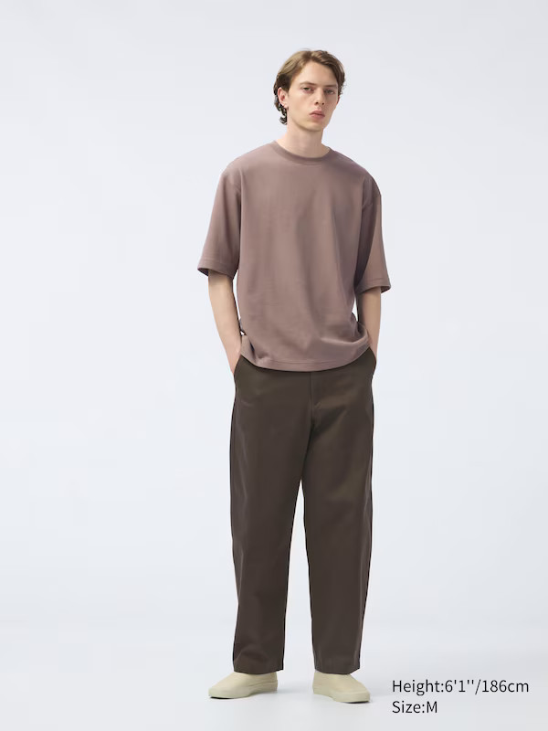 AIRism Cotton Oversized T-Shirt | Half-Sleeve | Striped | UNIQLO (US)