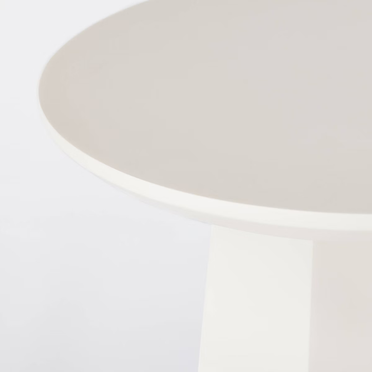 Round Daffan Faceted Accent Table Cream - Threshold™ designed with Studio McGee: Pine & MDF, No... | Target