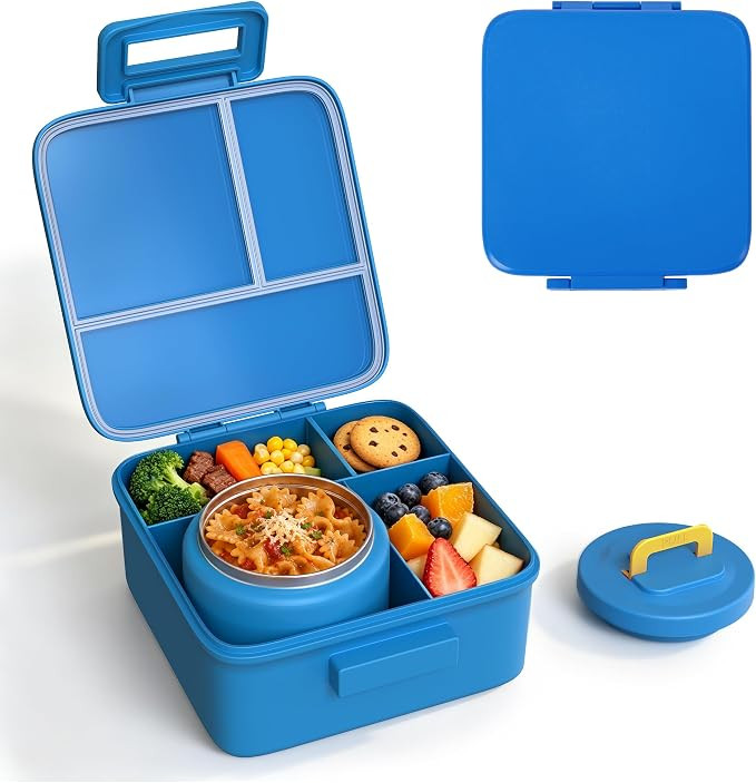 Bento Lunch Box for Kids with 8oz Thermo Containers for School,Camping | Vacuum Insulated Food Ja... | Amazon (US)