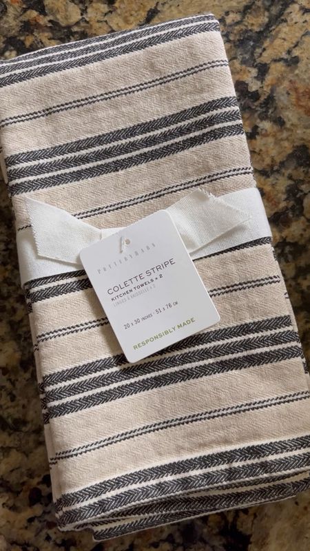 This set of kitchen towels is so lovely. The charcoal color here is not in stock but there are other options available. Great gift idea. Colette Stripe Cotton/Linen Tea Towels - Set Of 2

#LTKHome #LTKFindsUnder50 #LTKGiftGuide