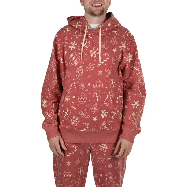 Dec. 25th Men's Holiday Fleece 2-Piece Hoodie & Jogger Set | Sam's Club
