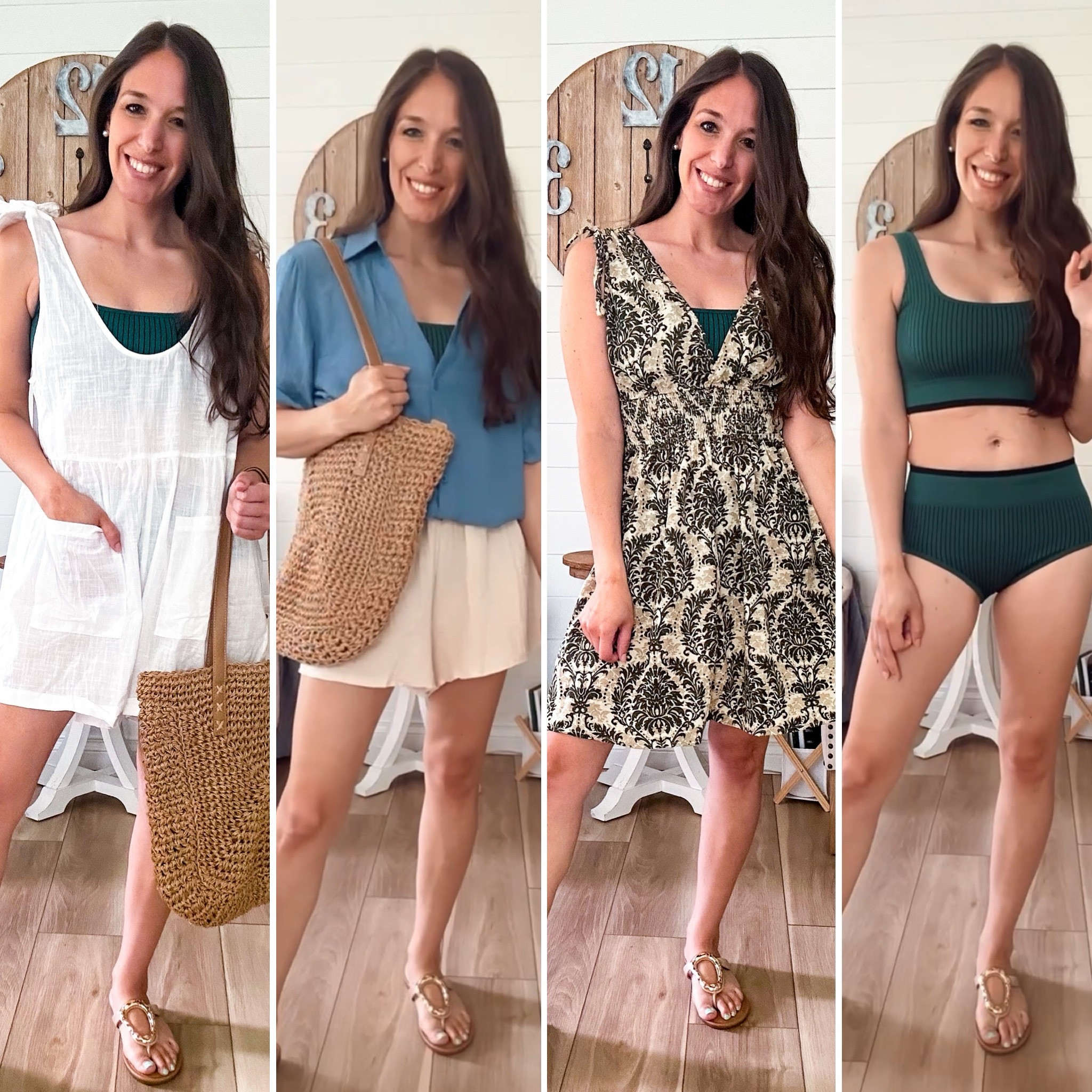 How cute are these swim cover ups from cupshe! So affordable and great quality! Use code: CREATOR15 for 15% off 
Swim suit small 
Green dress XS 
White romper XS extra 15% off 
Button down XS extra 10% off 
Shorts XS 

#LTKFindsUnder50 #LTKStyleTip #LTKSwim