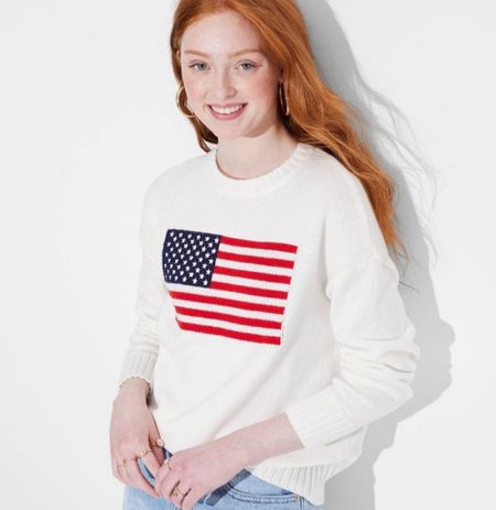NEW ARRIVALS!! Women's Crewneck USA Pullover Sweater - Wild Fable in Off-White






#LTKSeasonal #LTKStyleTip #LTKPlusSize