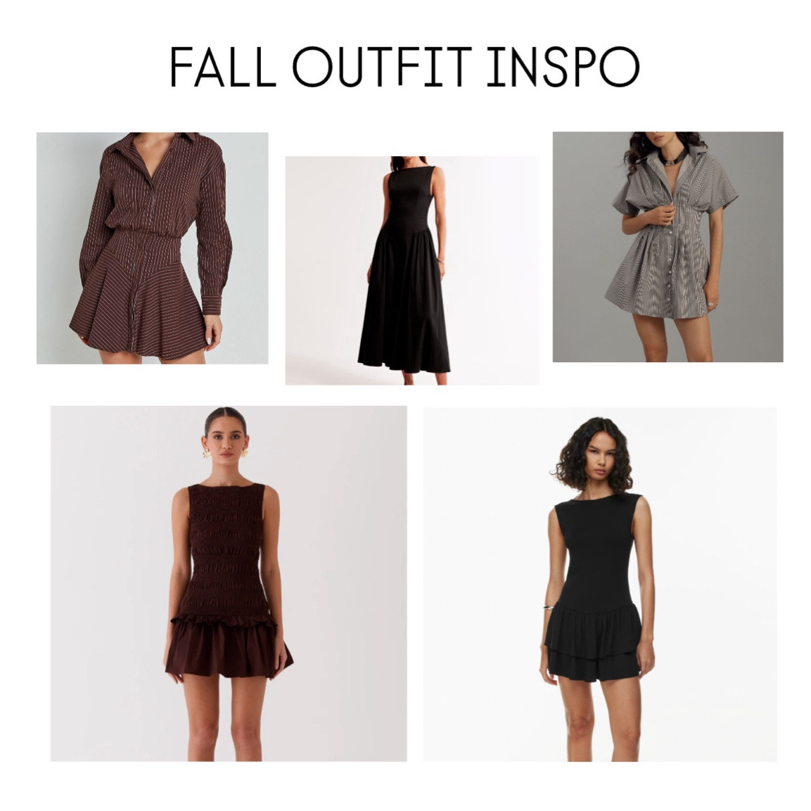 Fall outfit inspo ✨🍒

1. Brown dress outfit ideas
2. Classic black dress styles
3. Fall transitional dresses
4. Autumn dress trends
5. Versatile fall dresses
6. Brown dresses for fall
7. Little black dress for autumn
8. Transitional fashion for fall
9. Fall wardrobe essentials
10. Seasonal dresses for fall

#LTKFindsUnder100 #LTKFindsUnder50