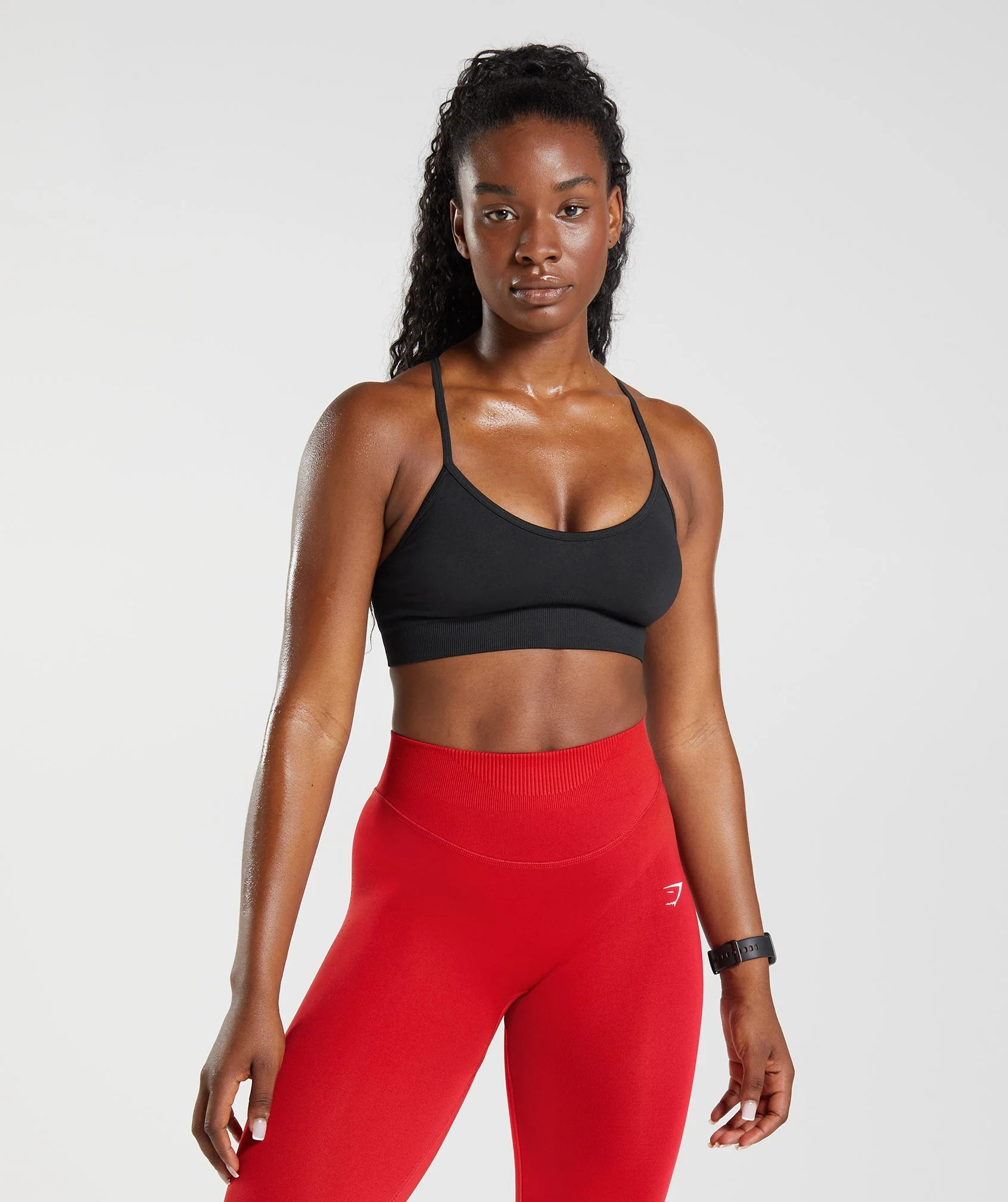 Gymshark Sweat Seamless Sports Bra - Black | Gymshark (Global)