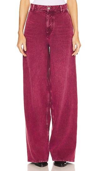 Solene Utility Jeans in Raspberry | Revolve Clothing (Global)