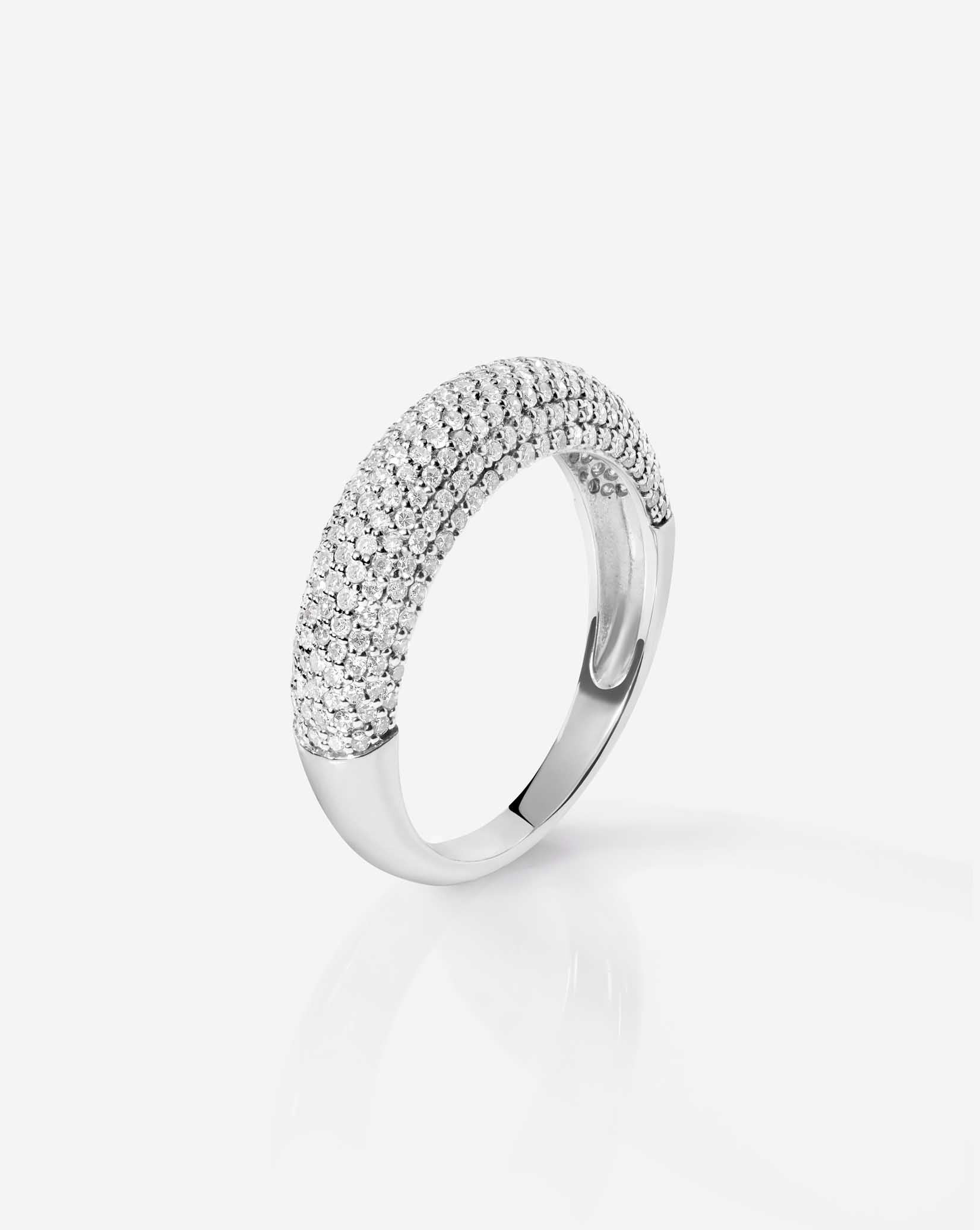 Pavé Diamond Cloud Ring - 14k White Gold / 8.5 | Ring Concierge
