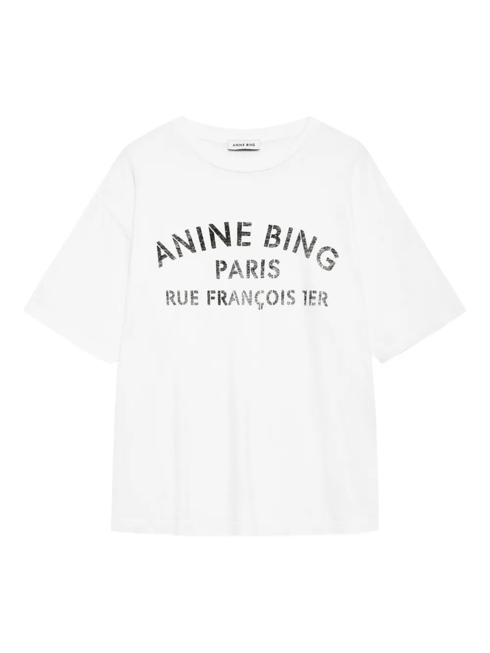 ANINE BING stencil Cohen tee - White | Farfetch Global