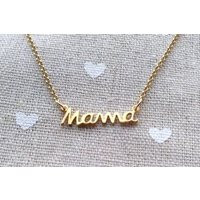 Mama Necklace, Gold Sterling Silver Mothers Day Gift, New Moms Mom To Be Gift For Her | Etsy (US)