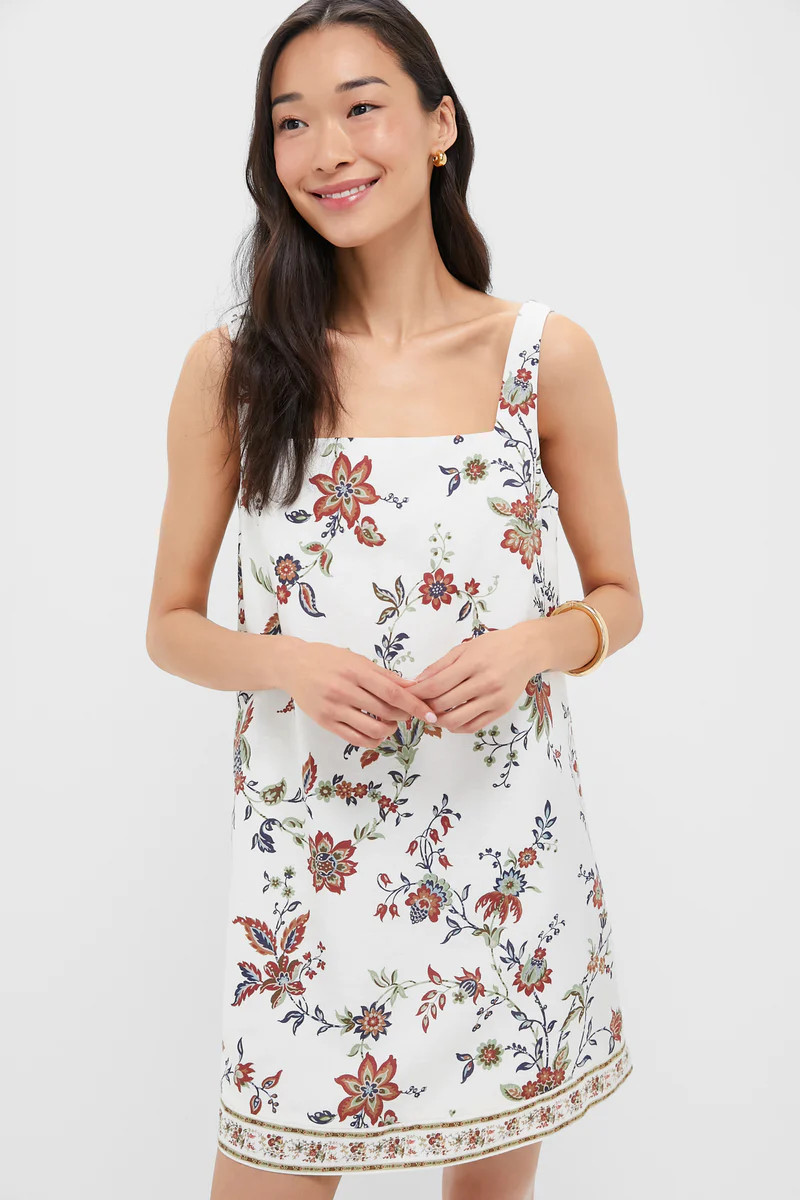 Terracotta Chintz Cotton Linen Cassie Dress | Tuckernuck (US)