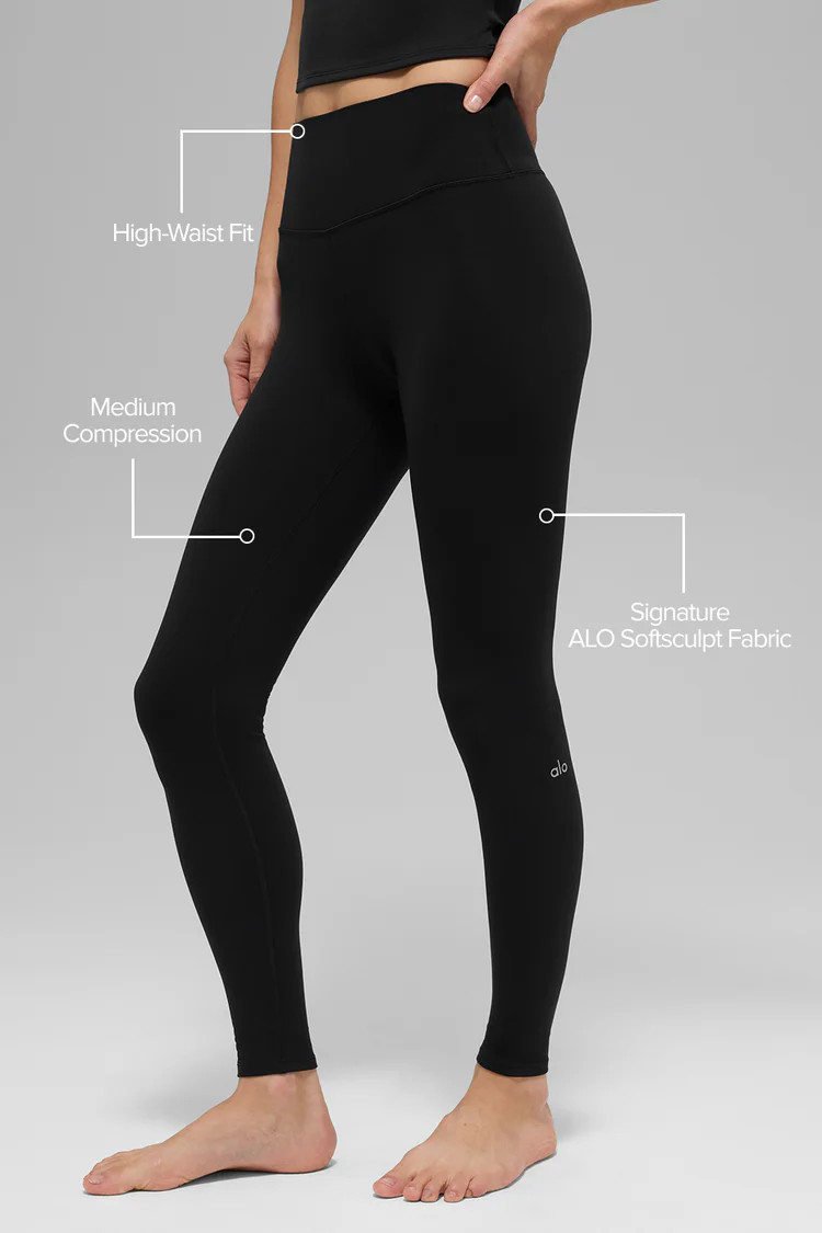ALO Softsculpt High-Waist Legging - Black | Alo Yoga (US)