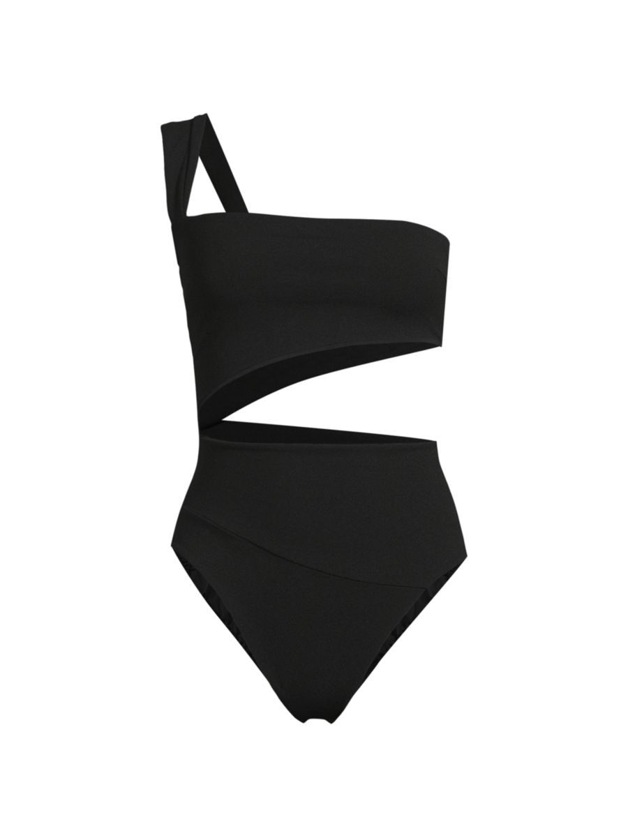 Asymmetric Cut-Out One-Piece Swimsuit | Saks Fifth Avenue
