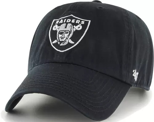 47 Men's Las Vegas Raiders Black Clean Up Adjustable Hat | Dick's Sporting Goods