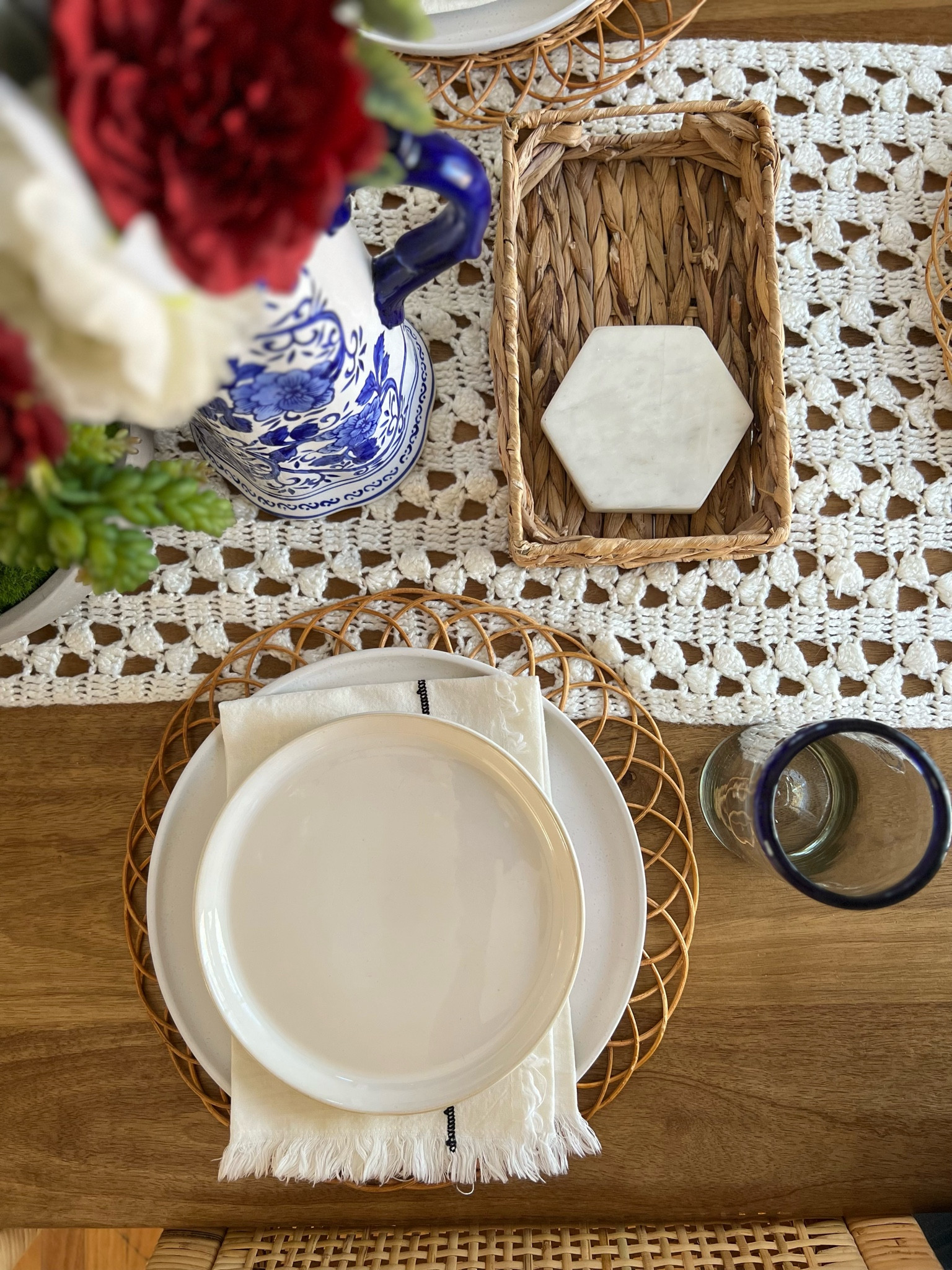 A colorful tablescape 

#walmartfinds #bhg #christmas #tablescape 

#LTKSeasonal #LTKhome #LTKHoliday