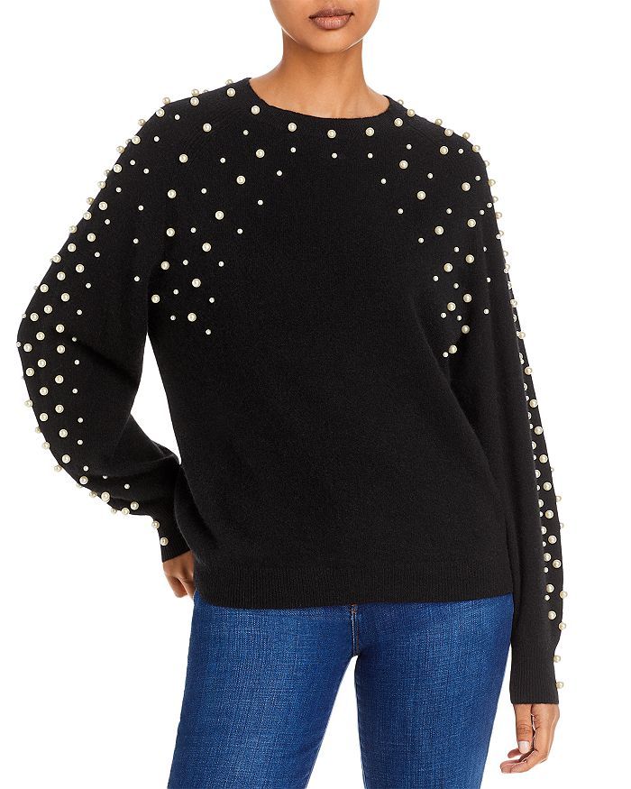 Faux Pearl Cashmere Sweater - 100% Exclusive | Bloomingdale's (US)