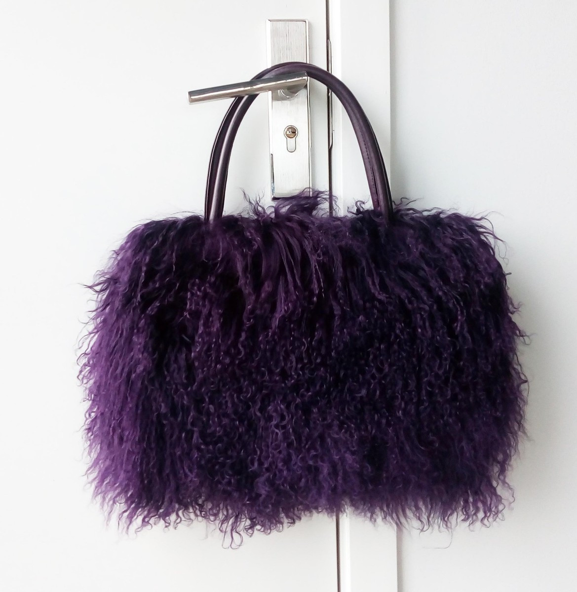 Long Lamb Fur/mongolian Fur Bag Handbag Shoulder Handbag Crossbody New Bag | eBay US