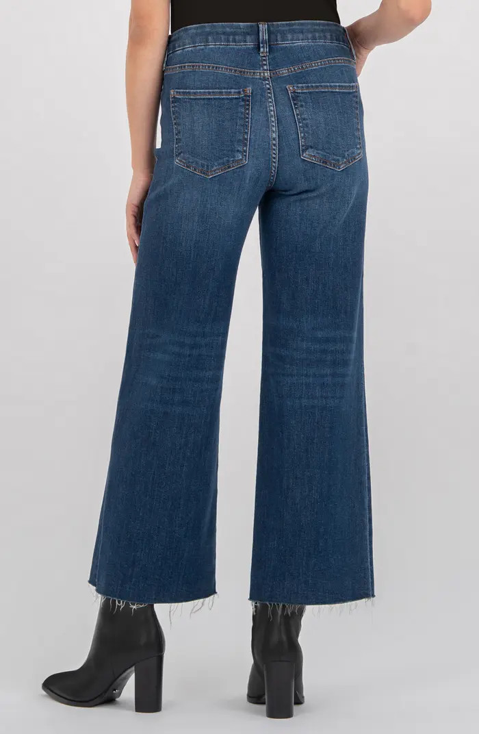 KUT from the Kloth Raw Hem Wide Leg Jeans | Nordstrom | Nordstrom