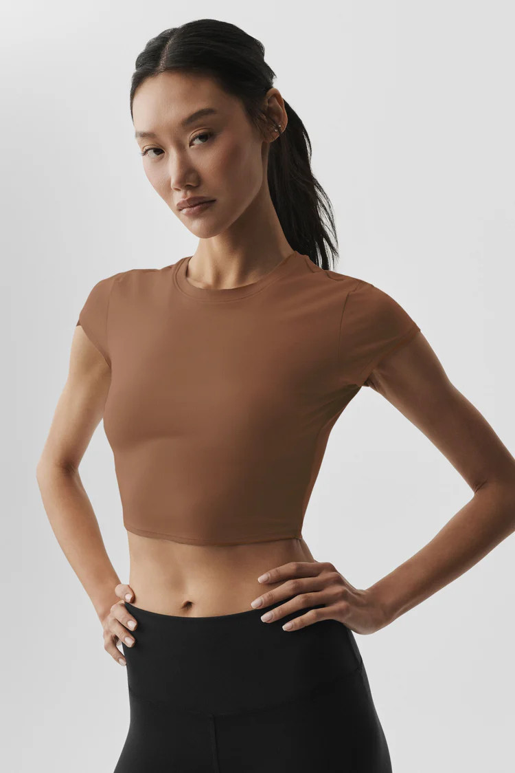 Alosoft Crop Finesse Short Sleeve | Alo Yoga