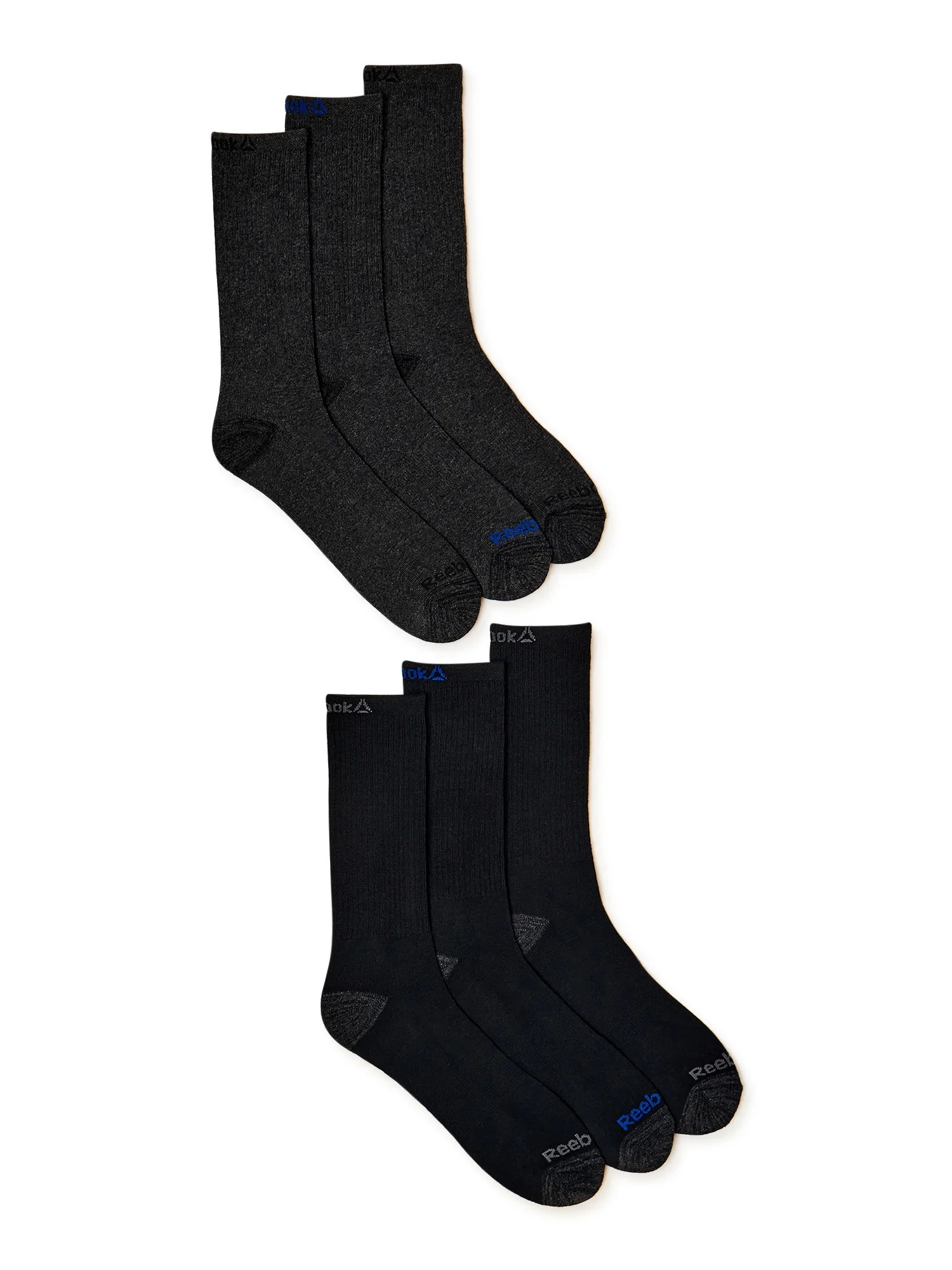 Reebok Men's Pro Series Cushion Crew Socks, 6-Pack - Walmart.com | Walmart (US)
