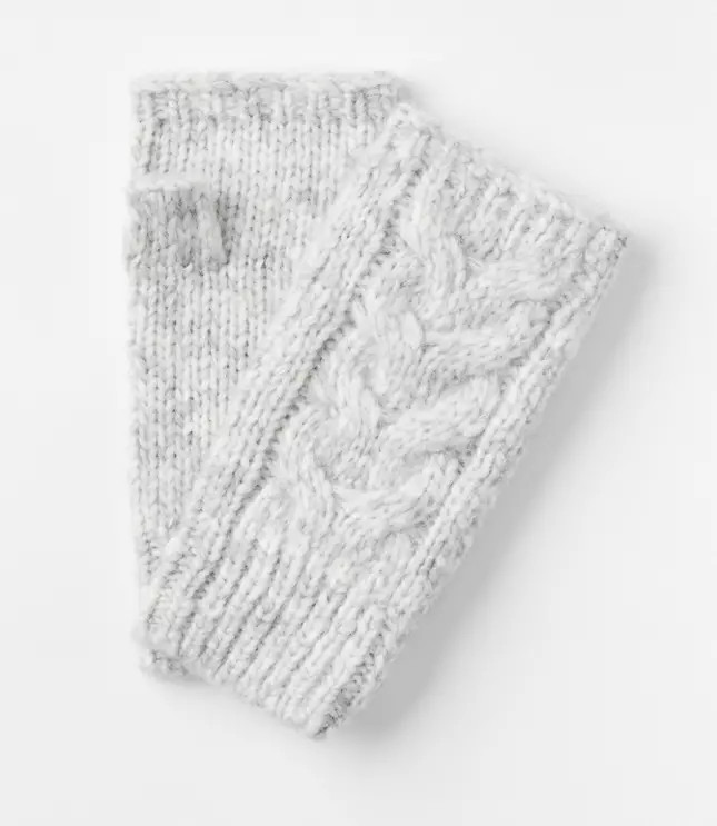 Cable Fingerless Gloves | LOFT