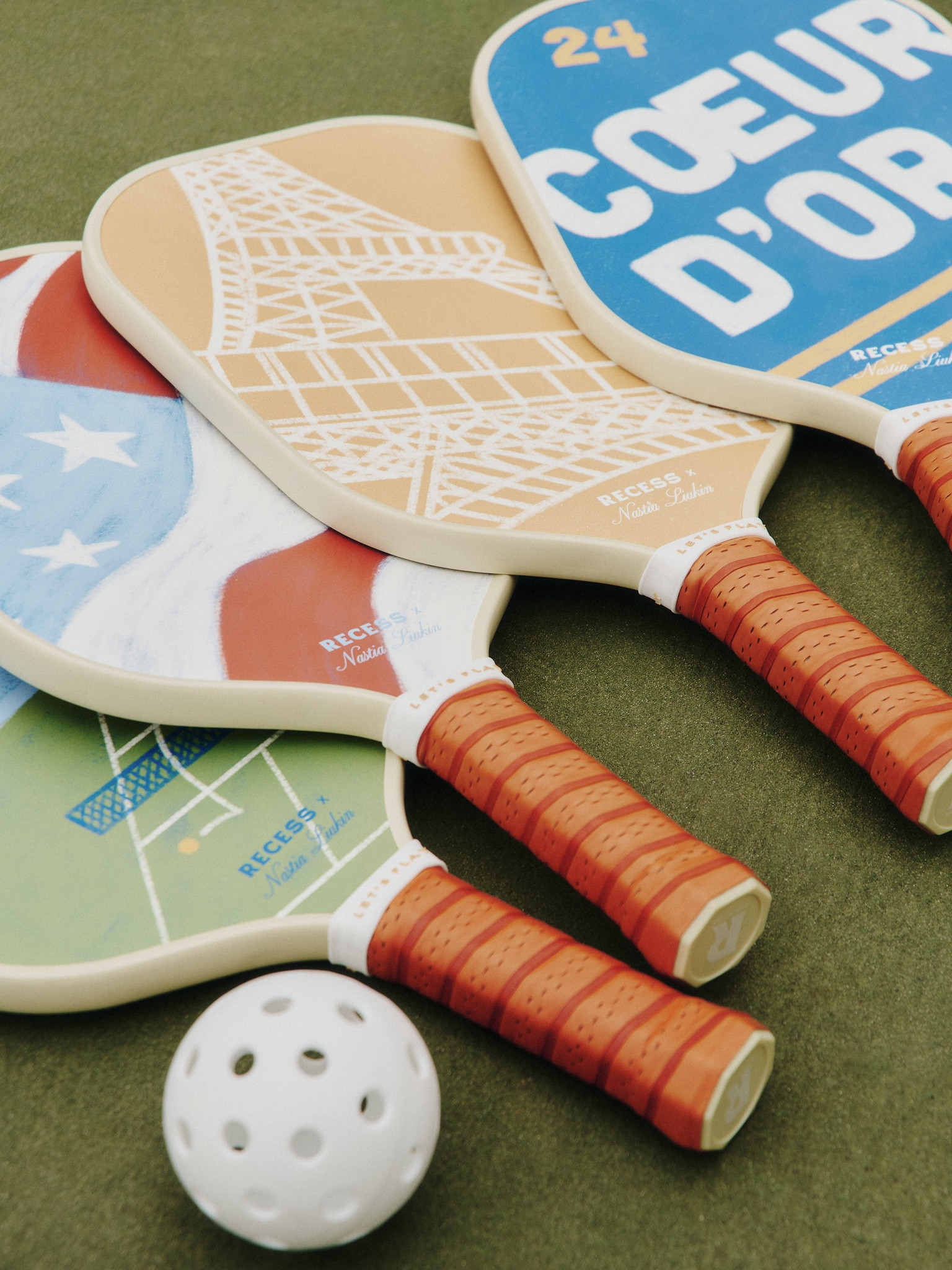 It’s FINALLY HERE! Recess Pickleball x Nastia Liukin 🥳 

An exclusive collection of pickleball essentials inspired by the city of lights and love. Each hand-drawn paddle tells a unique story, and we're so excited to see these pieces out in the world after over a year of development.

Shop the collection at recesspickleball.com, where you can purchase single paddles, the full set of four paddles and six balls, and the Paris Crewneck! #pickleball #fitness #paris 

#LTKFitness #LTKActive