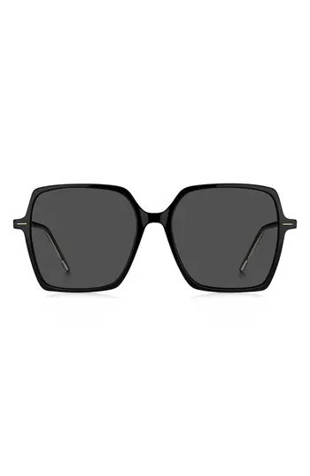 BOSS 57mm Oversize Sunglasses in Black at Nordstrom Rack | Nordstrom Rack