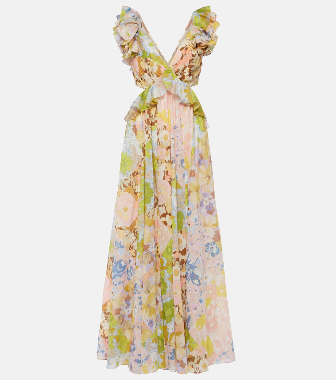 Pop ruffled floral midi dress | Mytheresa (US/CA)