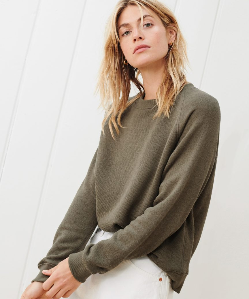 Saturday Sweatshirt - Dark Sage | Jenni Kayne | Jenni Kayne