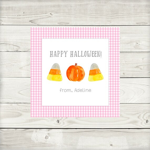 Halloween Gift Tag Candy Corn - Etsy | Etsy (US)