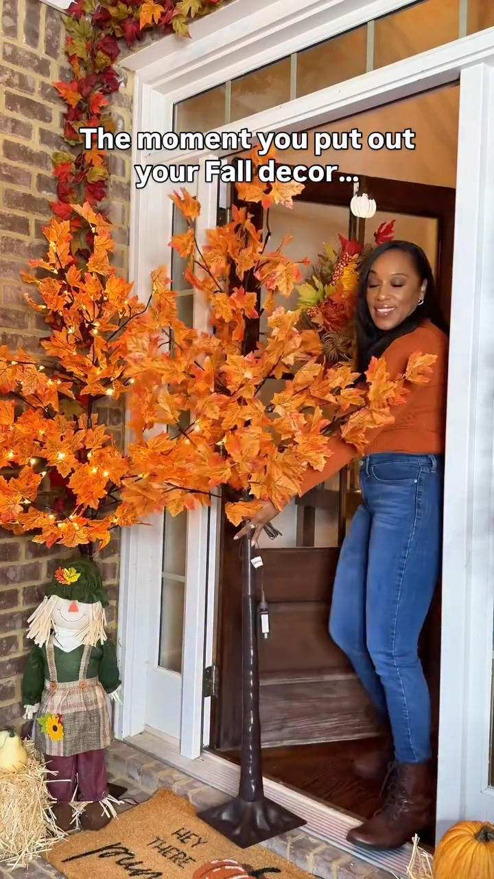It’s officially the first day of fall 🍂 Sooooo you know Mariah Carey is defrosting and Christmas is around the corner right? 😅

I JUST put out my fall decor. This is your reminder to get your Fall decor out before Christmas sneaks up on us.

These lighted Autumn maple trees make my porch feel so cozy. I’ll be enjoying them for a little while longer before Christmas decor takes over in November 

#falldecor #fallporch #holidayhumor #fallvibes #firstdayoffall #porchdecor

#LTKHome #LTKSeasonal #LTKFallSale