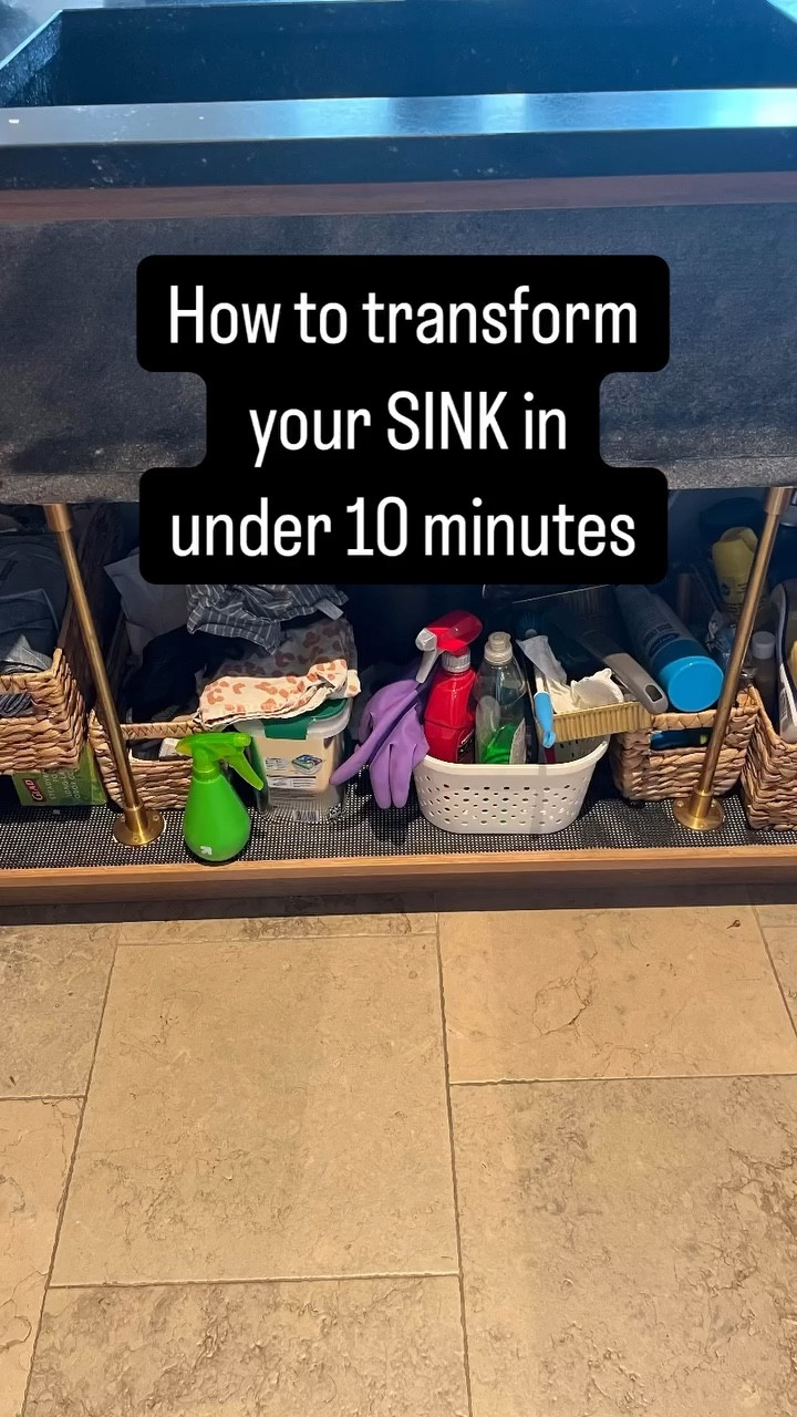 Set your timer! 
1. Remove and trash (or the 600 grocery sacks you store under the sink). Remove any empty bottles (your children don’t know how to throw bottles away ;).
2. Shuffle items to separate and establish what items are essential & relocate what’s not. 
3. Add containers - these stackable clear containers are perfect for trash bags & sprays. Other items are placed in baskets with labels. 
Trust me- half the order is simply removing excess items and trash🗑️🗑️🗑️🗑️
.
.
.
#savannahorganizer 
#houseofvon  #savannah #professionalorganizer #declutter #professionalorganizing  #organizedkitchen #kitchengoals

#LTKSeasonal #LTKHome #LTKFamily
