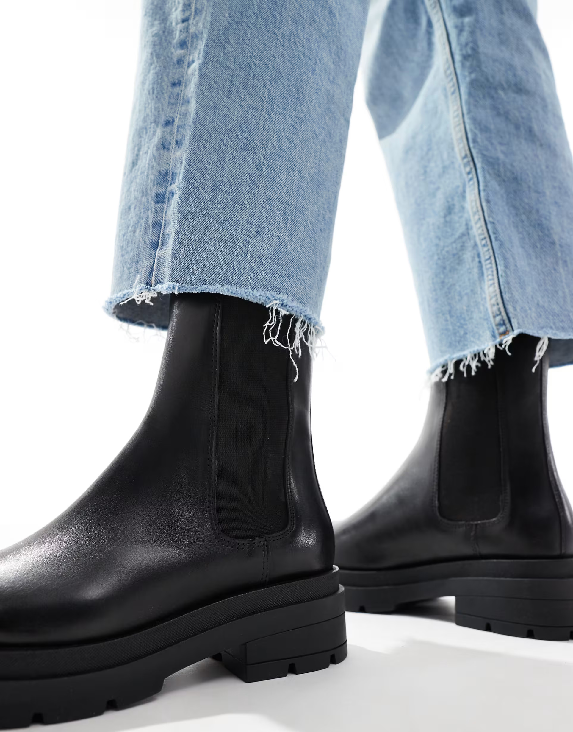 Off The Hook bank leather long chelsea western boot | ASOS (Global)