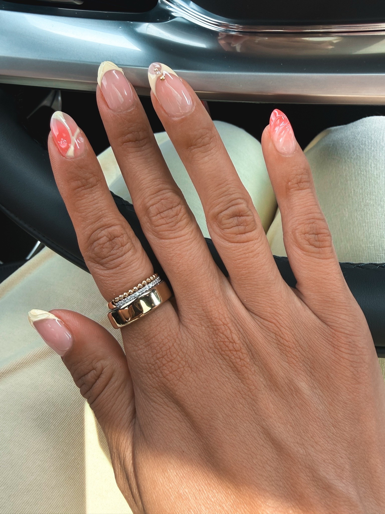 Obsessed with the new, slimmer oura! SO much better. Added a cute little band to accent it & dress it up ✨
I did size up to an 8 on the oura5 and wearing my usual size 7 in the band

#LTKgrwm #LTKootd #LTKdayinmylife