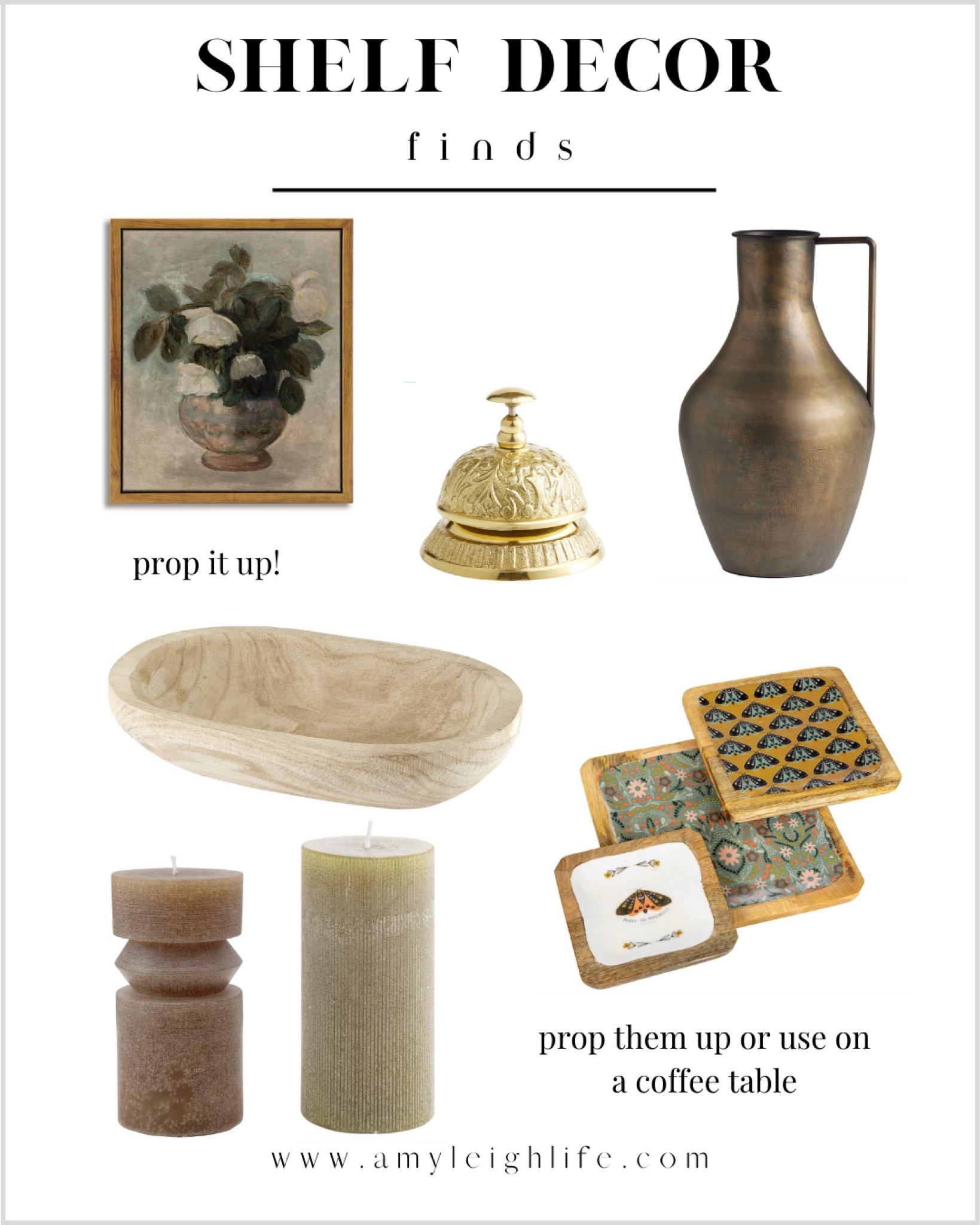 Shelf decor finds. 

Shelf styling, shelf decor, kitchen shelf decor, floating shelf decor, amazon shelf decor, bathroom shelf decor, book shelf decor, built in shelf decor, builtin decor, living room shelf decor, shelfie, wall shelf, built in decor, transitional decor, transitional home build, bookshelf, bookshelf decor, book shelf decor, book shelf styling, bookshelf styling, decor bookshelf, book case decor, bookcase decor, bookcase styling, book decor, styling ideas, living room inspo, living room ideas, living room decor ideas, decor on budget, home decor on budget, kitchen decor, bedroom decor, living room decor, entryway decor, nightstand decor, cabinet decor, office decor, entryway decor, table decor, side table decor, home office decor, work office decor, home decor amazon, home decor bedroom, decorative bowl, decorative objects, home decor bedroom, bathroom decor, console table decor, cottage decor, console decor, counter decor, corner decor, coffee table decor, coffee table styling, coffee table books, dresser decor, desk decor, bedroom dresser decor, Amy leigh life, organic modern decor, modern organic decor, organic modern home, fireplace decor, fireplace mantel decor, fireplace mantle decor, mantel decor, mantle decor, coffee table book, amazon finds, amazon home, found it on amazon, moody office, moody bedroom, moody living room, moody decor, mood board, organic decor, boho home, boho decor, boho modern, vintage finds, vintage home, book decor, transitional home, transitional home decor, neutral home, neutral home decor, neutral home inspo, collected home, unique vase, vases, vase decor, distressed vase, storage boxes, fake books, entryway decor, entry way decor, entry decor, entryway table decor, entry way table decor, corner shelf, marble bowl, bowls, home decor on budget, trinkets, decorative objects, Amazon decor, amazon bedroom decor, amazon bathroom, amazon coastal, amazon home decor, amazon finds, amazon home finds, amazon gift guide for her, amazon house, amazon home office, 

#amyleighlife
#shelfdecor

Prices can change at any time. 

#LTKhome #LTKunder50 #LTKFind