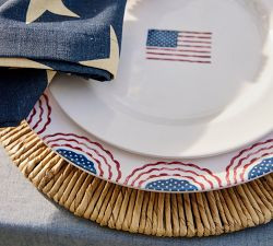 Cabana Americana Outdoor Melamine Salad Plates - Set of 4 | Pottery Barn (US)