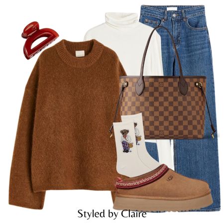 It’s the Ralph Lauren 🐻 socks for me🍁
Tags: oversized mohair knit jumper jersey, ugg tazz in chestnut, wide leg high jeans, polo neck top, hair claw, Louis Vuitton bag. Fashion autumn winter Inspo outfit ideas for casual city break everyday otoño botas street style

#LTKSeasonal #LTKitbag #LTKshoecrush