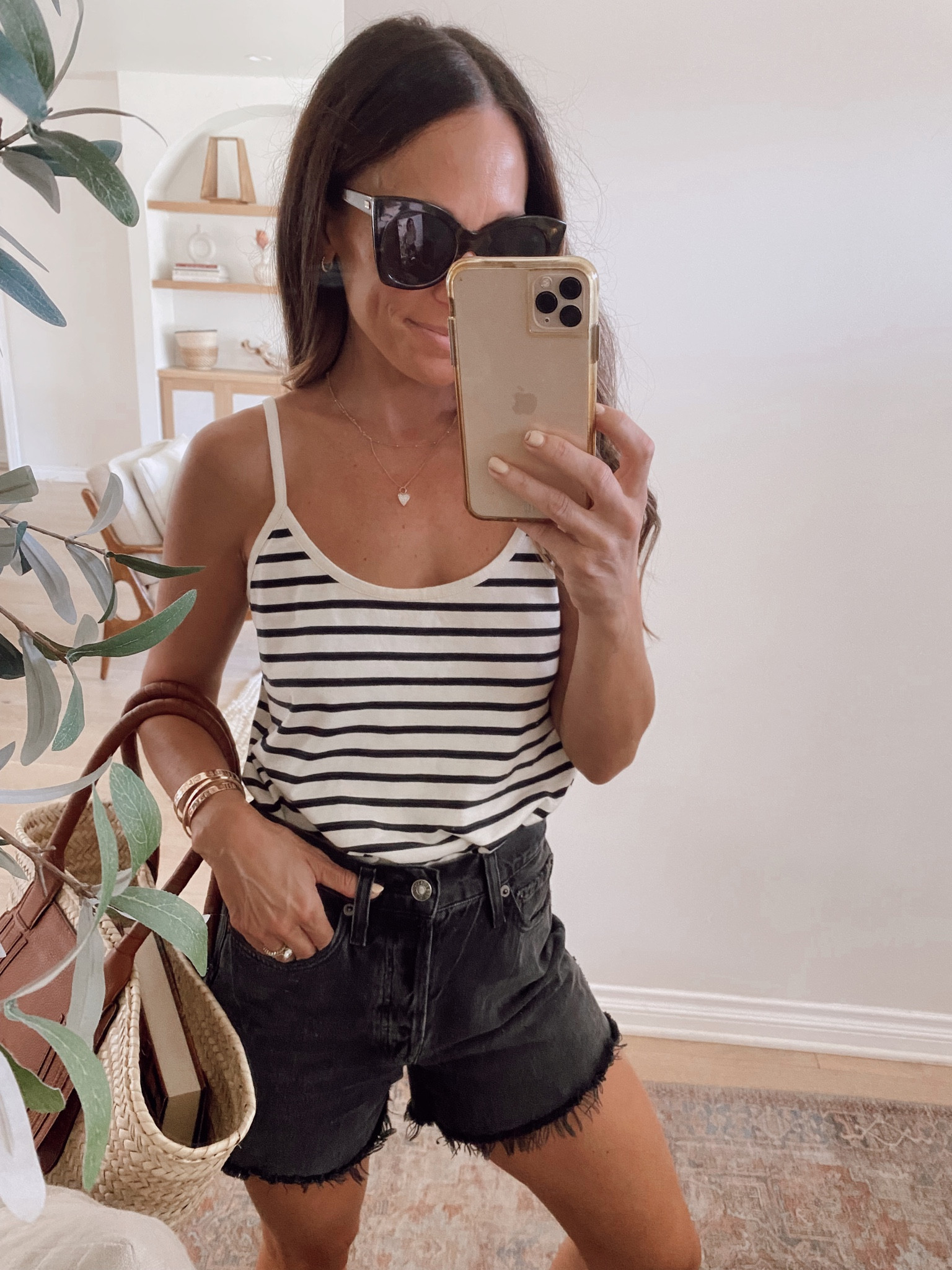 Outfit from September’s capsule wardrobe- add ribbed cardigan when temps cool down for a more transitional outfit 

#LTKSeasonal #LTKstyletip