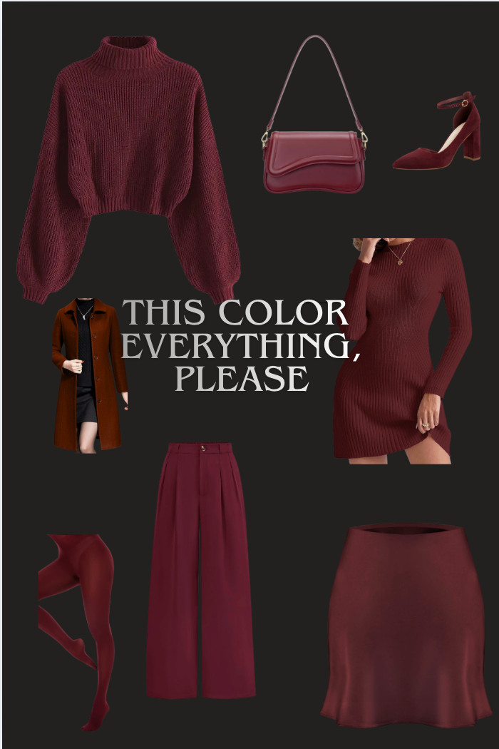 Loving all shades of burgandey in 2026 

 #LTKootd #LTKFindsUnder100 #LTKWorkwear