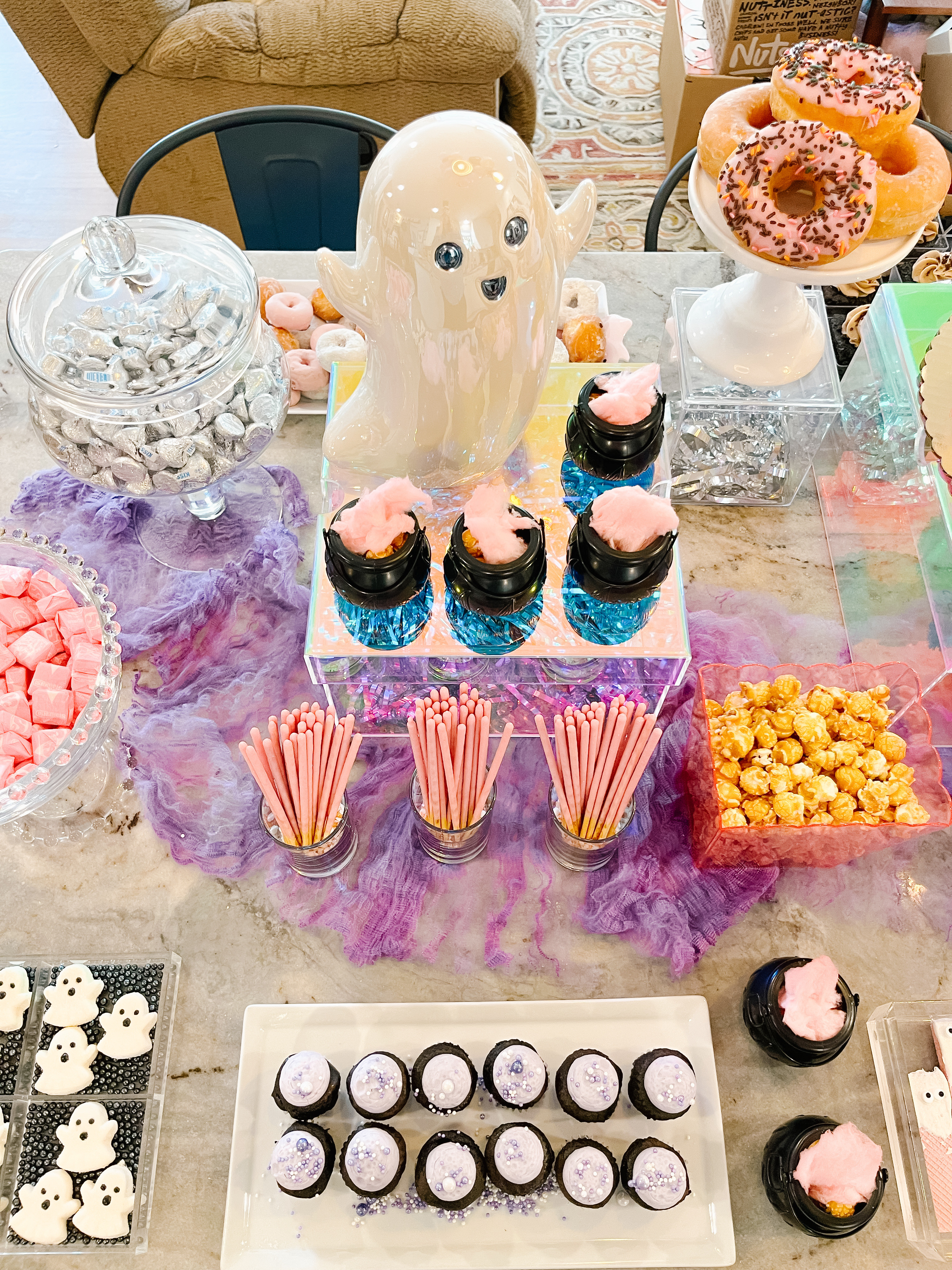 A spooky but cute birthday setup for a very special BOO day! I have created sweets tables for this family four different times, this one was extra sweet! 

 #LTKHalloween #LTKParties #LTKKids