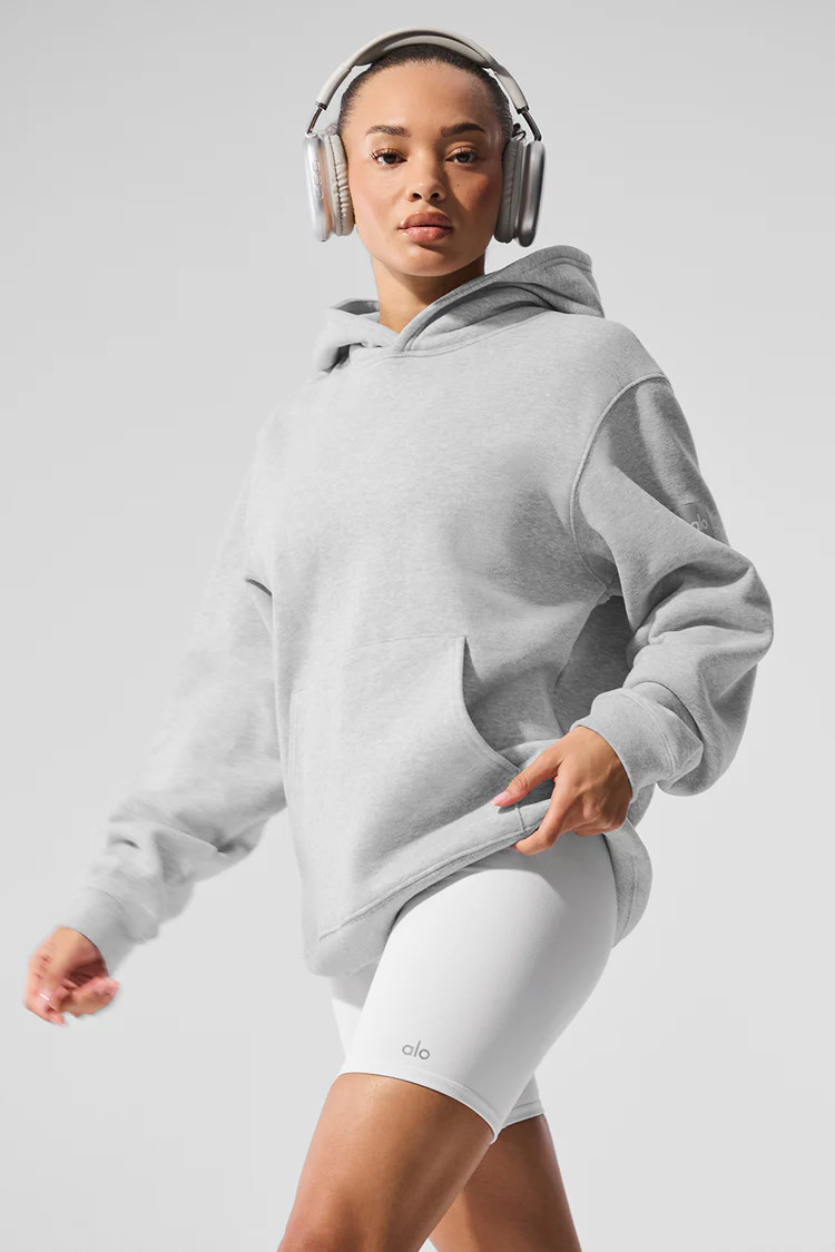 Renown Heavy Weight Hoodie - Athletic Heather Grey | Alo Yoga (US)