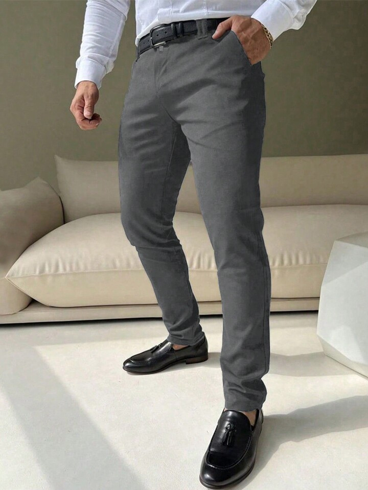 Manfinity Mode Men's Simple Casual Daily Wear Dress Pants | SHEIN