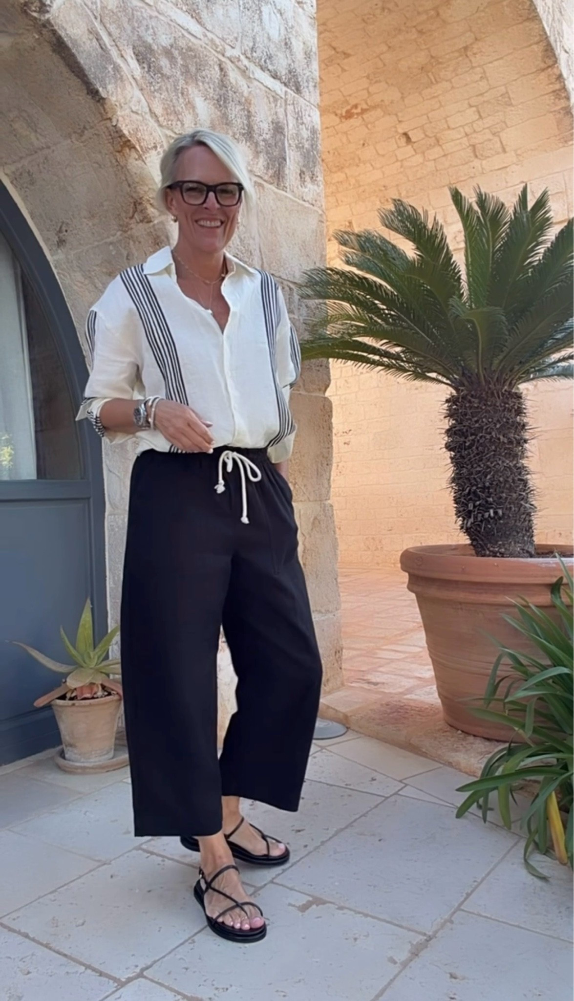 What I wore in Puglia Italy 
Too - medium (fine with small)
Pants - small 

@Madewell

#LTKSaleAlert #LTKOver40 #LTKTravel