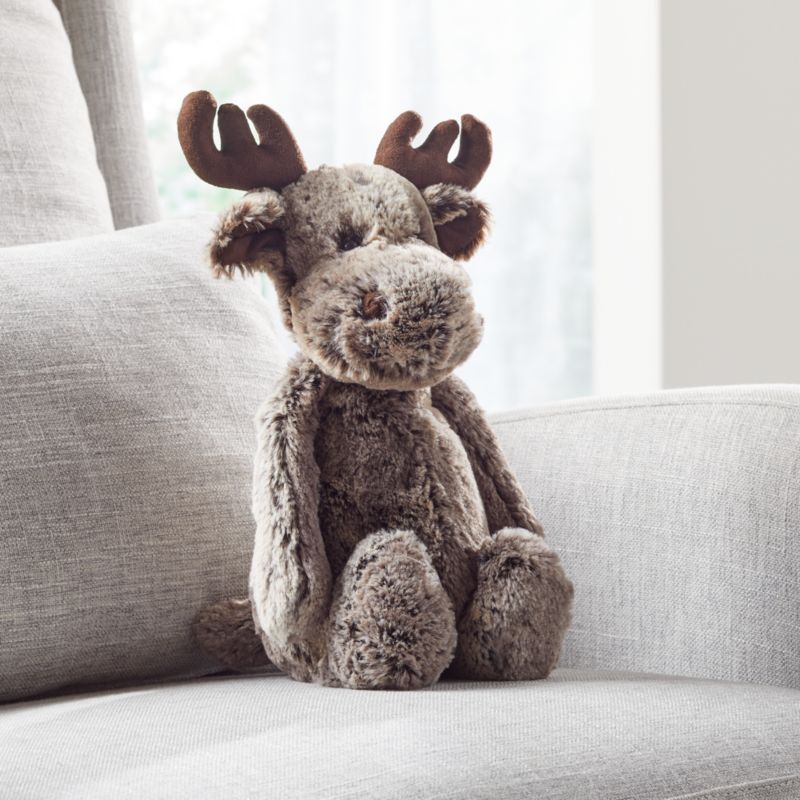 Jellycat Brown Woodland Babe Moose + Reviews | Crate & Kids | Crate & Barrel