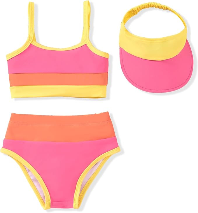 Toddler Girls Bikini Adjustable Swimsuit for 1-4 Years Old | Amazon (US)