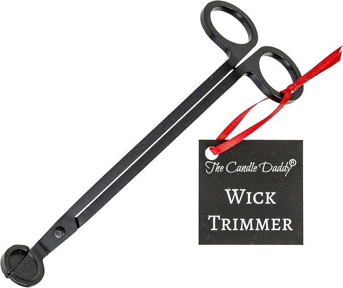 Candle Wick Trimmer Easy Cutter Clipper Scissors Engraved The Candle Daddy Brand Gift Accessory C... | Amazon (US)